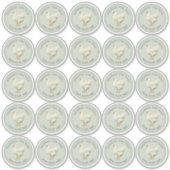 Frische Eier Eierkarton grün 2,5 mm Aufkleber (Vorderseite)