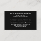 Frische Eier Einfaches Hühnereier Markt Visitenkarte (Rückseite)