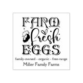 Frische Eier Familiengewächshäuser mit eigener Kar Gummistempel (Prägung)