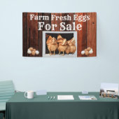 Frische Eier für den Verkauf Banner (Messeveranstaltung)