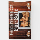 Frische Eier für den Verkauf Banner (Vertikal)