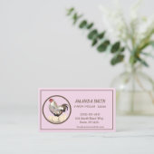 Frische Eier für den Verkauf mit Visitenkarte (Stehend Vorderseite)