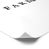 Frische Eier für den Verkauf Poster (Ecke)