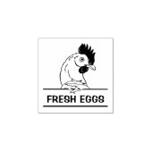 FRISCHE EIER GUMMISTEMPEL (Prägung)