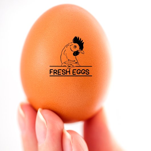 FRISCHE EIER GUMMISTEMPEL