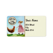 Frische Eier hinzufügen Adressaufkleber (Vorne)