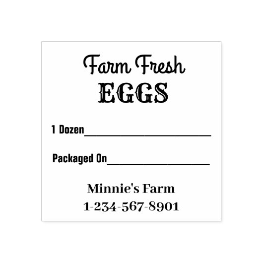 Frische Eier Holzkunst Briefmarke Gummistempel (Prägung)