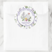 Frische Eier Hühnerflora Runder Aufkleber (Tasche)