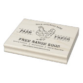 Frische Eier Hühnerhenne Gummistempel (Stempel)