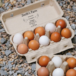 Frische Eier Hühnerplatz Briefmarke Gummistempel