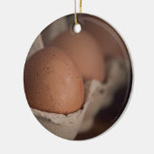 Frische Eier Keramikornament (Links)