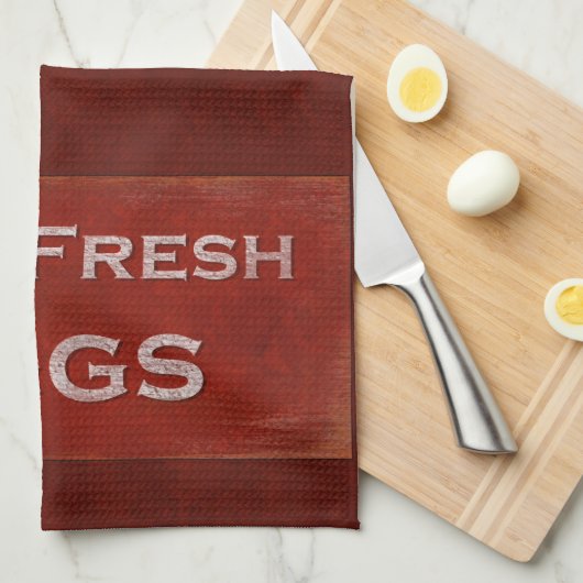 Frische Eier Küchentuch (Viertel Falte)