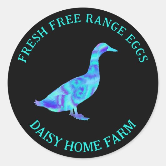 Frische Eier Modernes Geschäft Runder Aufkleber (Vorderseite)