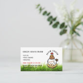 Frische Eier Neuheit Design Visitenkarte (Stehend Vorderseite)