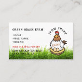 Frische Eier Neuheit Design Visitenkarte (Vorderseite)