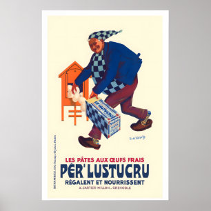 Frische Eier-Pasta Vintage Food&Drink Poster
