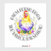 Frische Eier | PERSONALISIERT Aufkleber (Blatt)