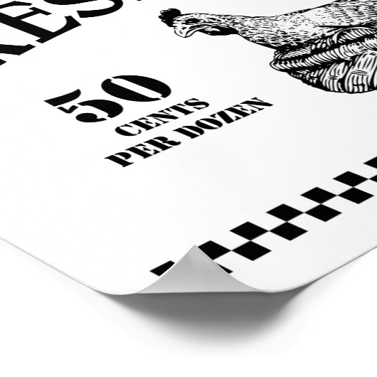 FRISCHE EIER POSTER (Ecke)