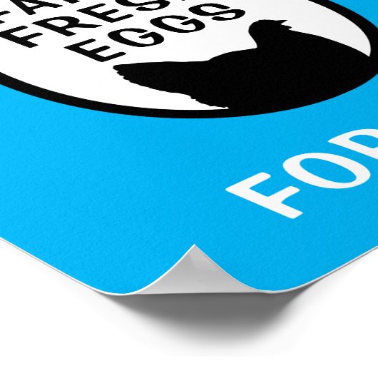 Frische Eier Poster (Ecke)