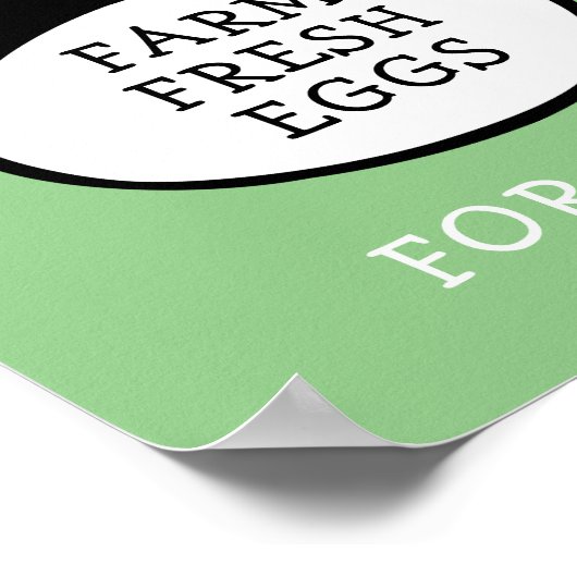 Frische Eier Poster (Ecke)
