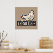 frische Eier Poster (Küche)