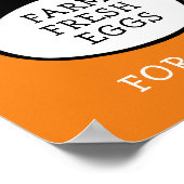 Frische Eier Poster (Ecke)