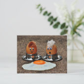 Frische Eier Postkarte (Stehend Vorderseite)