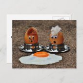 Frische Eier Postkarte (Vorne/Hinten)