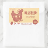 Frische Eier Rechteckiger Aufkleber (Tasche)