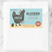 Frische Eier Rechteckiger Aufkleber (Tasche)