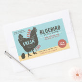 Frische Eier Rechteckiger Aufkleber (Umschlag)