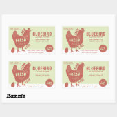 Frische Eier Rechteckiger Aufkleber (Blatt)