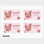 Frische Eier Rechteckiger Aufkleber (Blatt)