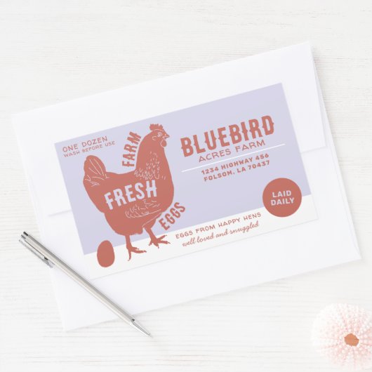 Frische Eier Rechteckiger Aufkleber (Umschlag)