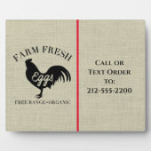 Frische Eier - Roadside Biz Tabletop Fotoplatte (Vorderseite)