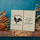 Frische Eier - Roadside Biz Tabletop Fotoplatte (Seite)