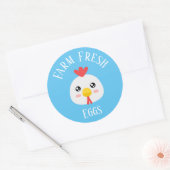 Frische Eier Runder Aufkleber (Umschlag)