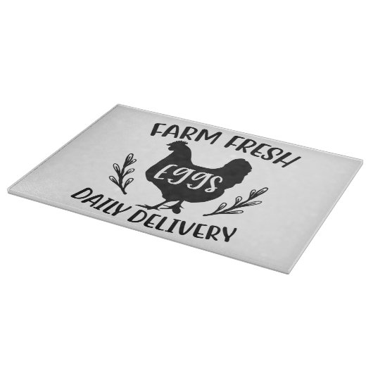 Frische Eier Schneidebrett (Ecke)