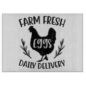 Frische Eier Schneidebrett (Vorderseite)