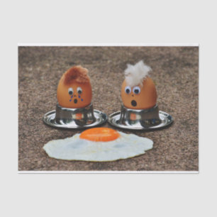 Frische Eier Seidenpapier