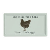 Frische Eier Vintage Henne-Eierkarton (Vorne)