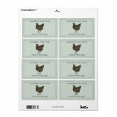 Frische Eier Vintage Henne-Eierkarton (Vorne)