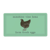 Frische Eier Vintage Henne-Eierkarton (Vorne)