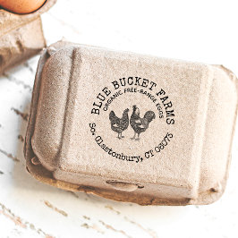 Frische Eier Vintages Hühnchen & Reis Permastempel