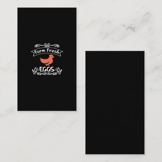 Frische Eier Visitenkarte (Vorne/Hinten)