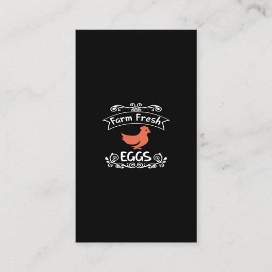 Frische Eier Visitenkarte (Vorderseite)