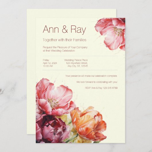 Frische Einladung (Vorne/Hinten)