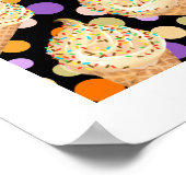 Frische Eiscreme und farbenfrohe Sprinklen Poster (Ecke)