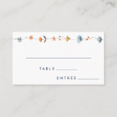 Frische Elegant Floral Wedding Entree Choice Flat Platzkarte (Vorderseite)