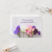 Frische Erbsen vielen Dank Karte (Vorderseite/Rückseite Beispiel)